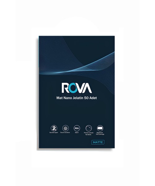 Rova Mat Nano Jelatin Ekran Koruyucu 120x180mm (50 Adet)