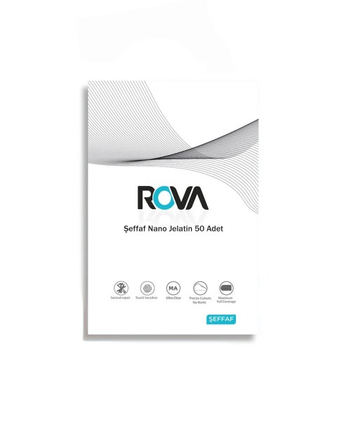 Rova Nano Jelatin Ekran Koruyucu 120x180mm (50 Adet)