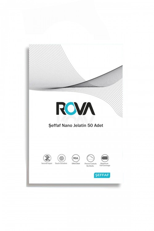 Rova Nano Jelatin Ekran Koruyucu 120x180mm (50 Adet) Rova Nano Jelatin Ekran Koruyucu 120x180mm (50 Adet)