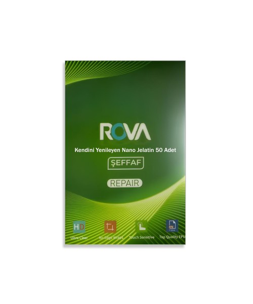 Rova Repair Kendini Onaran Jelatin Ekran Koruyucu 120x180mm (50 Adet)
