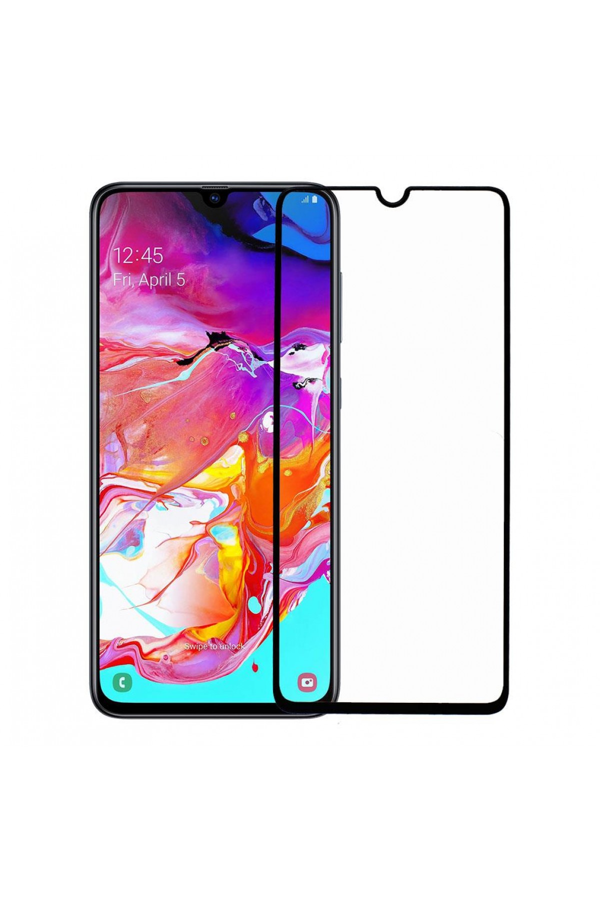 Samsung A70 Ekran Koruyucu Seramik Tam Kaplama