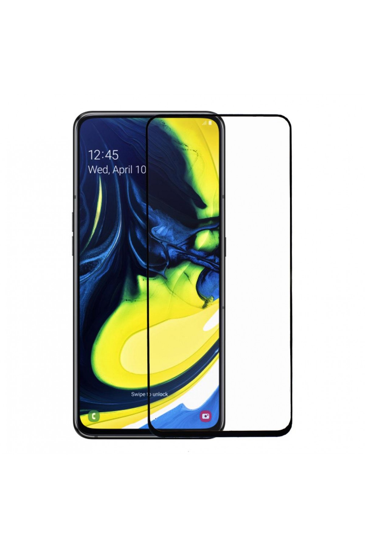 Samsung A80 Ekran Koruyucu Seramik Tam Kaplama