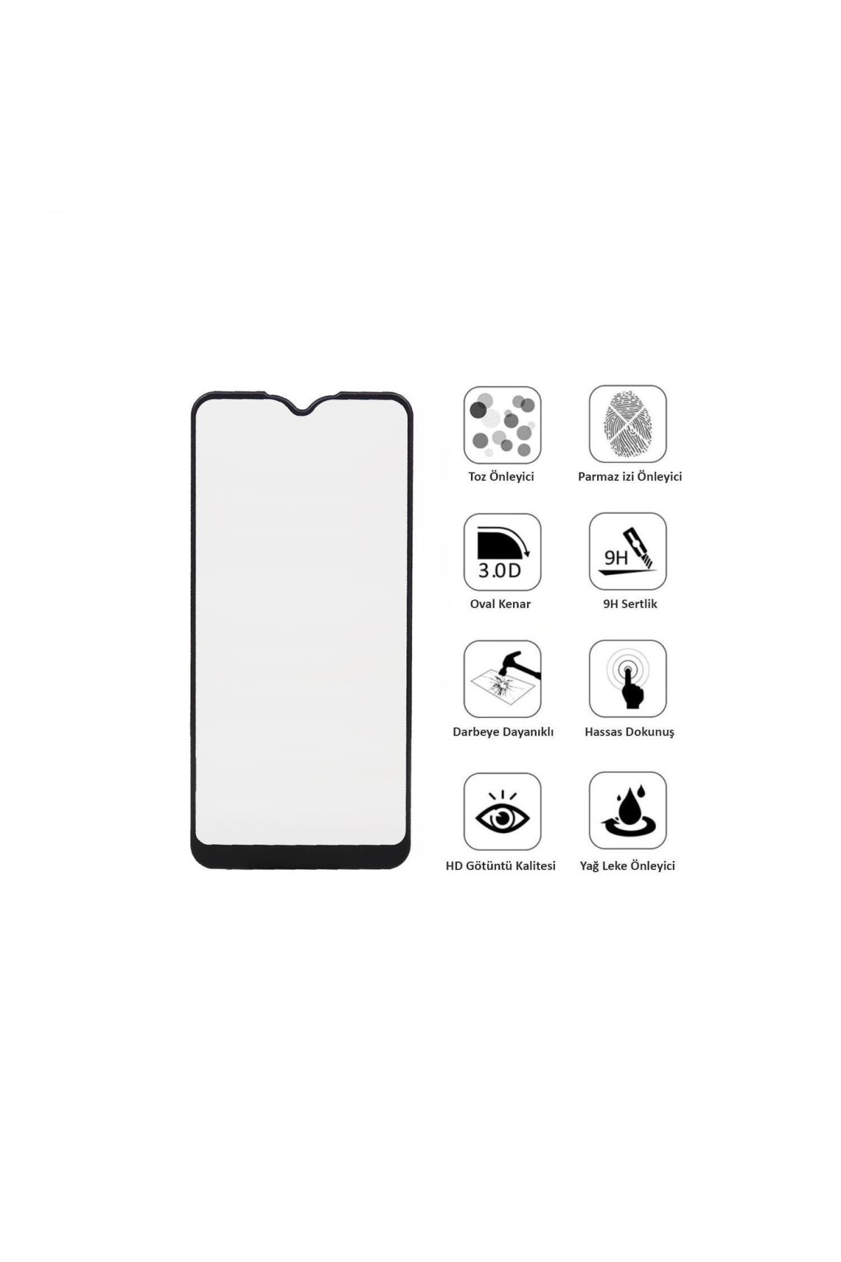 Samsung Galaxy A01 Ekran Koruyucu Mat Seramik Tam Kaplama