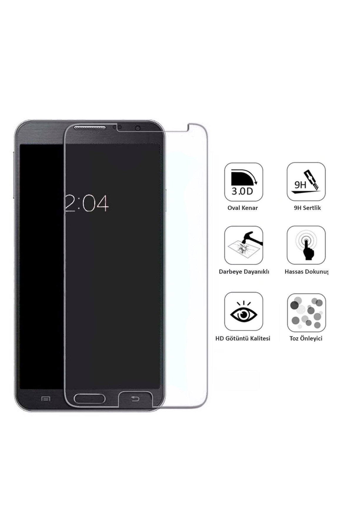 Samsung Galaxy Note 3 SM-N9000 Ekran Koruyucu Temperli Cam