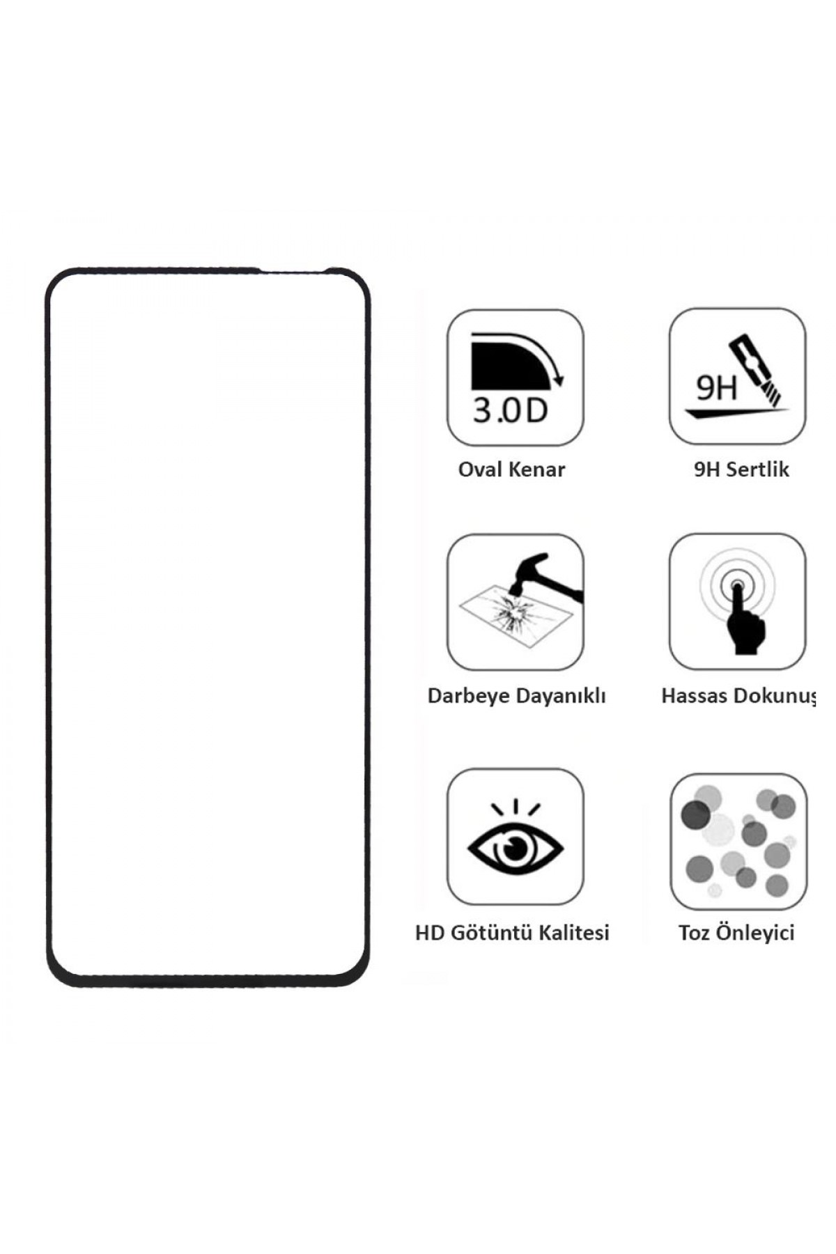 Samsung Galaxy M11 Ekran Koruyucu Tam Kaplama (SM-M115)