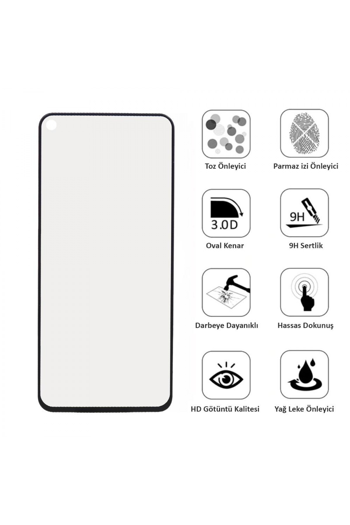 Samsung M11 Ekran Koruyucu Mat Seramik Tam Kaplama (SM-M115)
