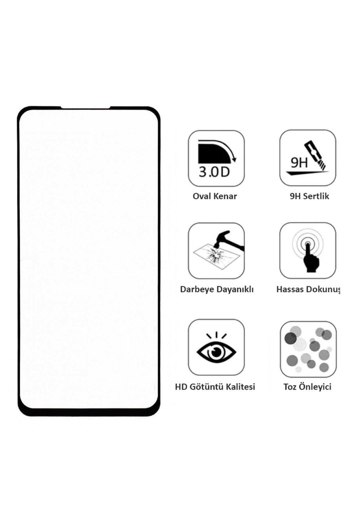 Samsung Galaxy M40 Ekran Koruyucu Seramik Tam Kaplama