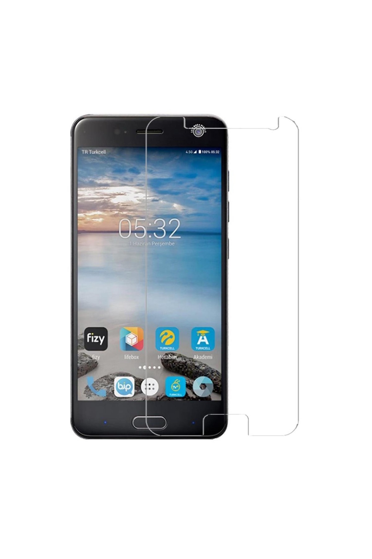 Turkcell T80 Ekran Koruyucu Temperli Cam
