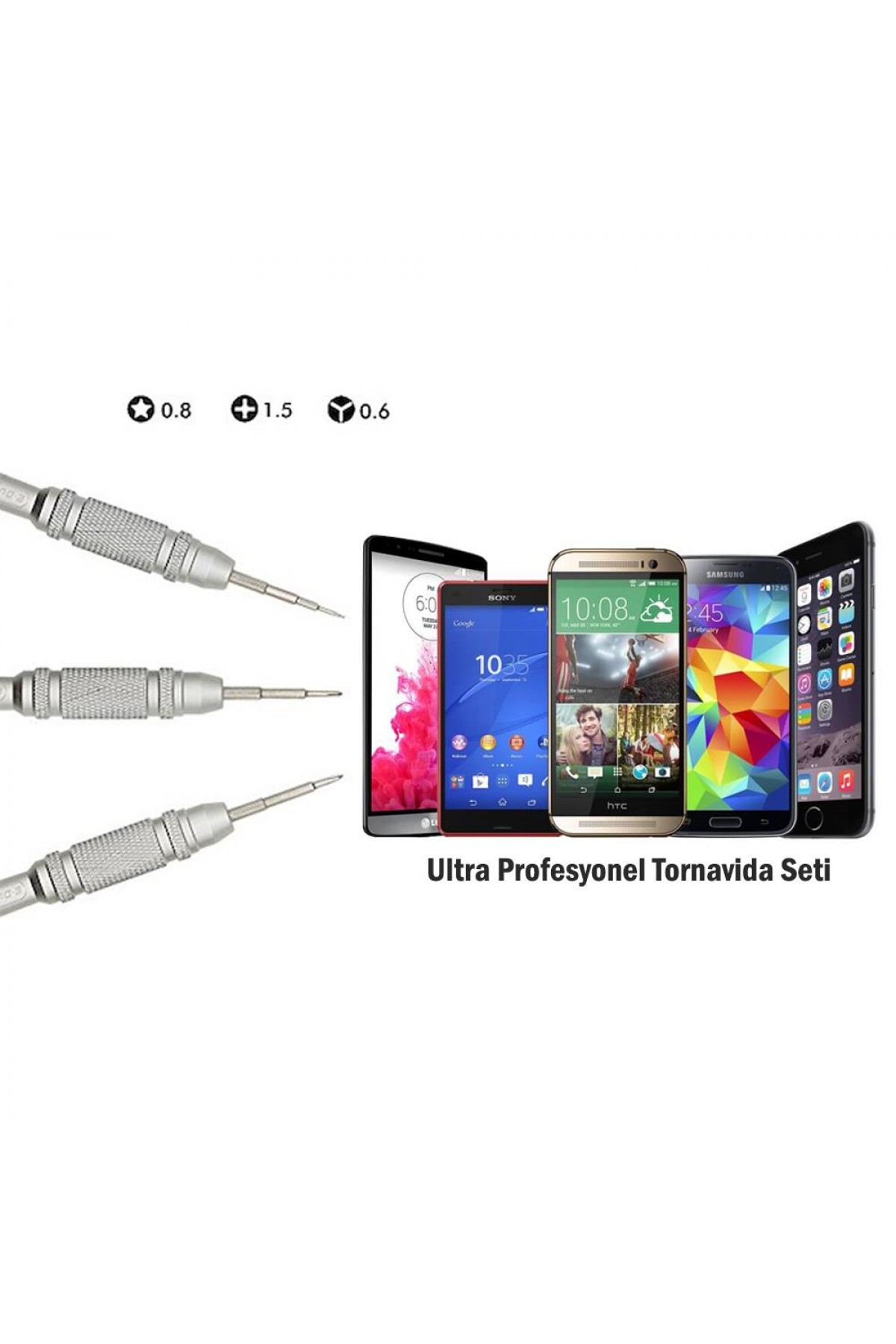 Microlux UP03 Ultra Profesyonel Tornavida Seti (3 Parça)