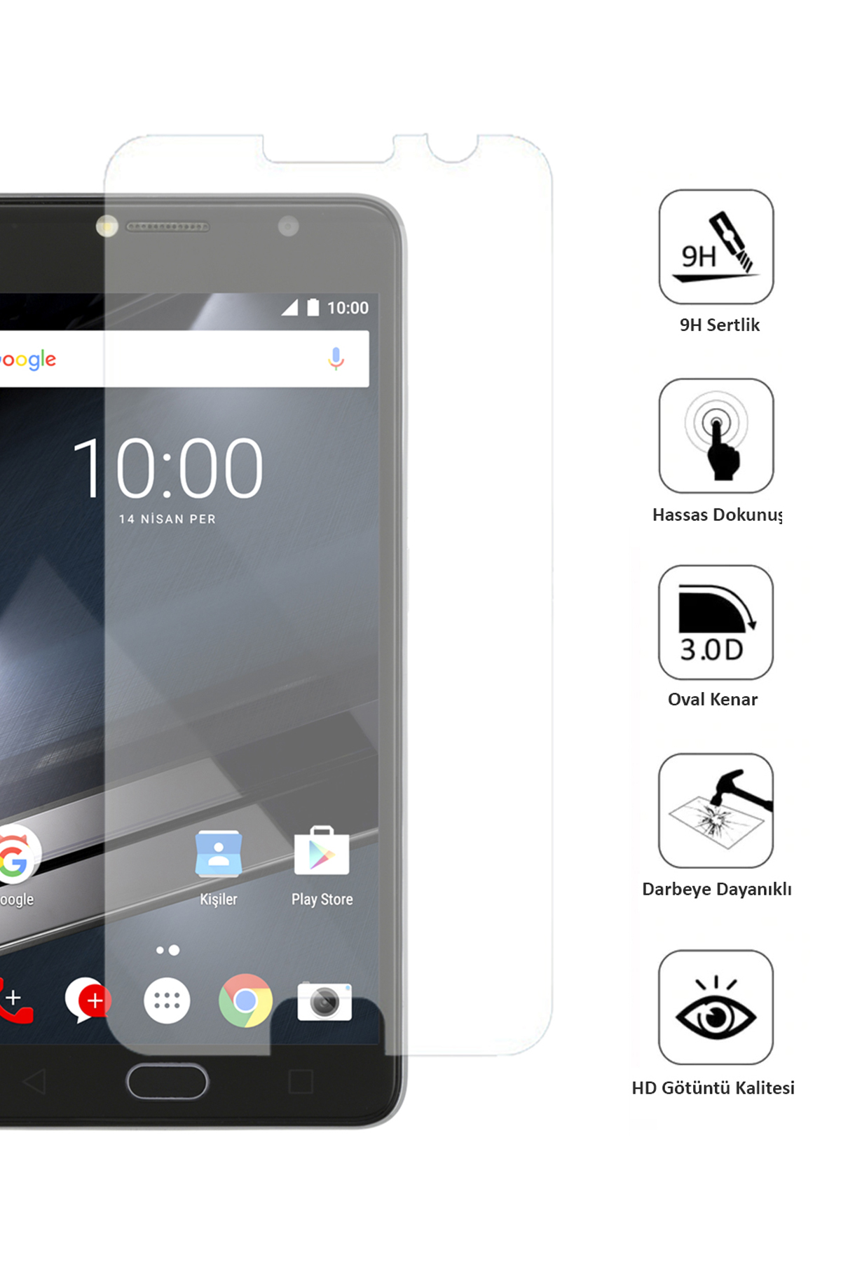 Vodafone Smart Ultra 7 Ekran Koruyucu Temperli Cam