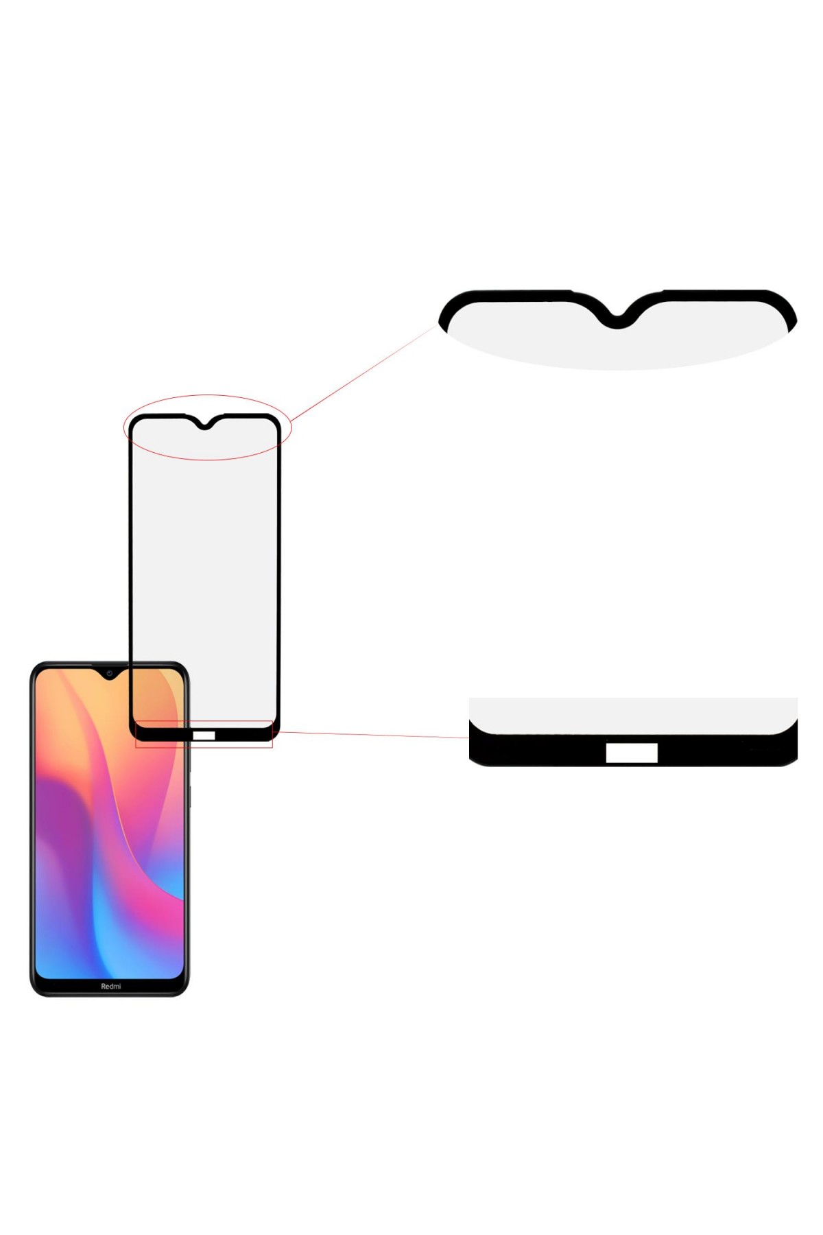 Xiaomi Redmi 8 / 8A Uyumlu Ekran Koruyucu Mat Seramik Tam Kaplama